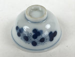 Japanese Porcelain Sake Cup Vtg Tsubomi Ochoko Sometsuke Blue Flowers G137