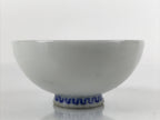 Japanese Porcelain Sake Cup Vtg Wan Ochoko Guinomi Daruma Daishi Purple G199