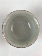 Japanese Porcelain Sake Cup Vtg Wan Ochoko Guinomi Peony Botan Red Gray G181