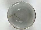 Japanese Porcelain Sake Cup Vtg Wan Ochoko Guinomi Peony Botan Red Gray G183