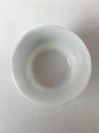 Japanese Porcelain Sake Cup Vtg Wan Ochoko Guinomi Purple Hydrangea Flower G156