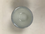 Japanese Porcelain Sake Cup Vtg Wan Ochoko Guinomi Sometsuke Blue Stripe G311