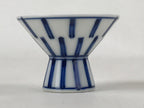 Japanese Porcelain Sake Cup Vtg Wan Ochoko Guinomi Sometsuke Blue White G122