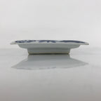 Japanese Porcelain Sashimi Plate Vtg Shochikubai Bamboo Plum Pine Blue PY758