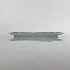 Japanese Porcelain Sashimi Plate Vtg Shochikubai Bamboo Plum Pine Blue PY759