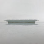 Japanese Porcelain Sashimi Plate Vtg Shochikubai Bamboo Plum Pine Blue PY759