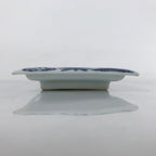 Japanese Porcelain Sashimi Plate Vtg Shochikubai Bamboo Plum Pine Blue PY761