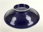 Japanese Porcelain Serving Dish Plate Vtg Koransha Sara Blue Gold Iris Ayame Y10