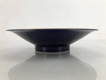 Japanese Porcelain Serving Dish Plate Vtg Koransha Sara Blue Gold Iris Ayame Y13