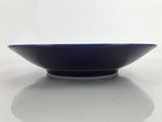 Japanese Porcelain Serving Dish Plate Vtg Koransha Sara Blue Gold Iris Ayame Y15