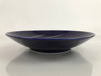 Japanese Porcelain Serving Dish Plate Vtg Koransha Sara Blue Gold Iris Ayame Y16