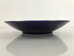 Japanese Porcelain Serving Dish Plate Vtg Koransha Sara Blue Gold Iris Ayame Y16