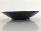 Japanese Porcelain Serving Dish Plate Vtg Koransha Sara Blue Gold Iris Ayame Y17