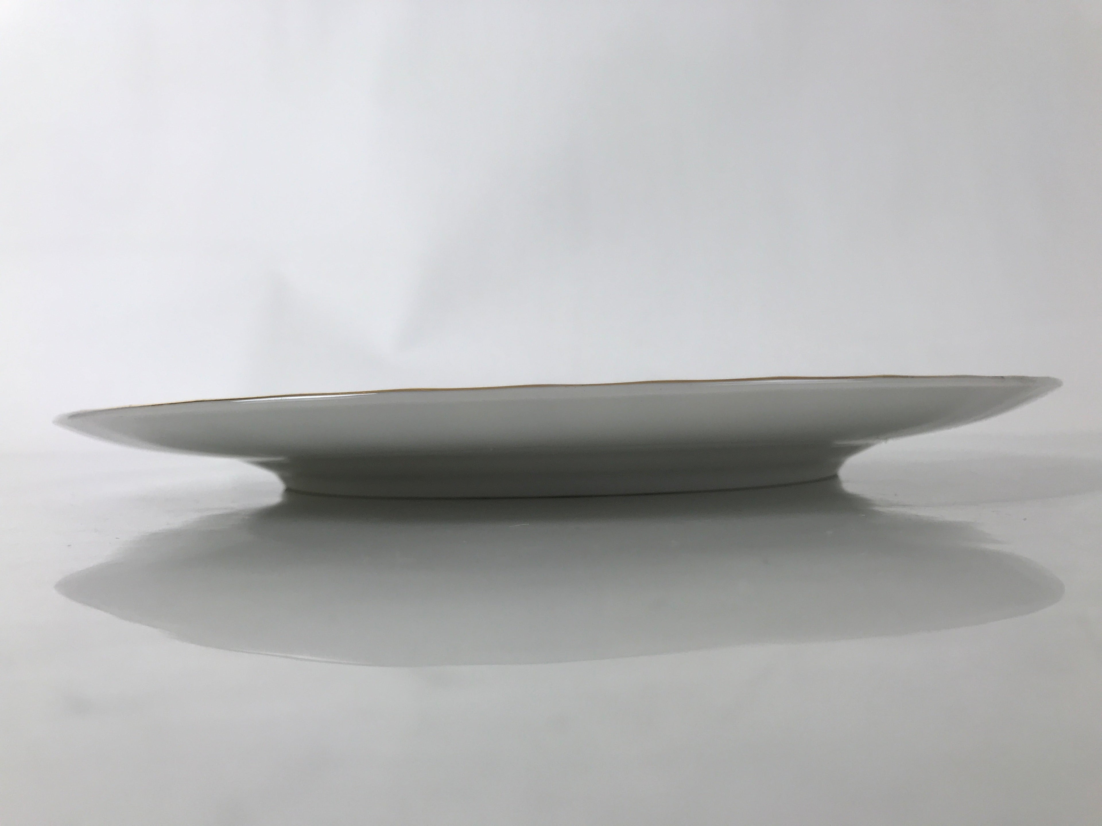 Japanese Porcelain Serving Plate Sone China Round Lg Pink Rose Floral Leaf Y264