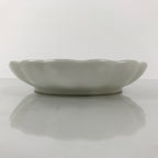 Japanese Porcelain Serving Plate Vtg Oval White Floral Lily Gold Kikuzara Y449