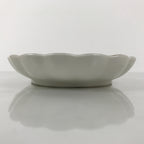 Japanese Porcelain Serving Plate Vtg Oval White Floral Lily Gold Kikuzara Y450