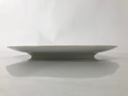 Japanese Porcelain Serving Plate Vtg Round Large Pink Rose Floral Leaf Y263
