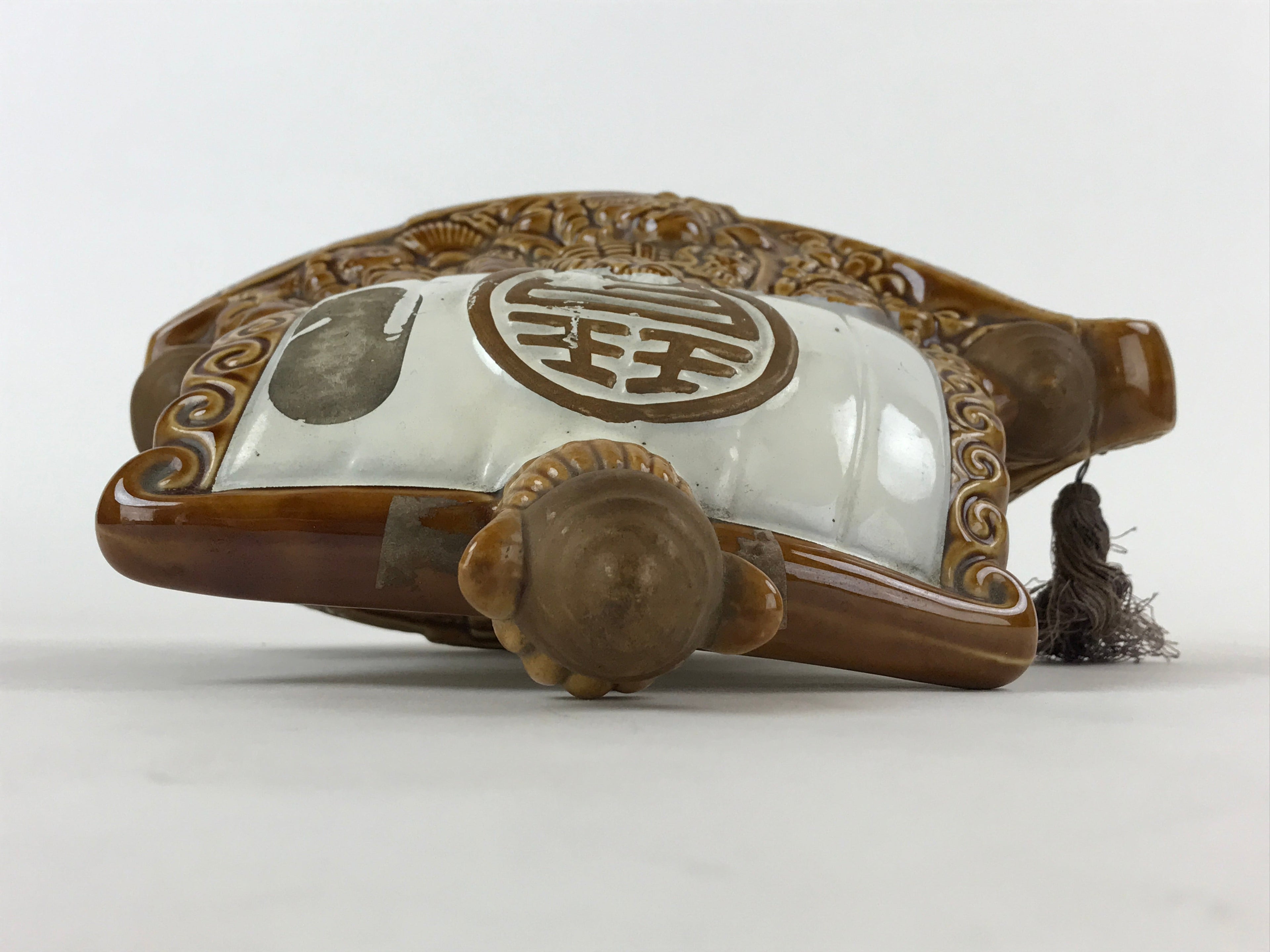 Japanese Porcelain Seven Lucky Gods Takarabune Sake Bottle Vtg Tokkuri TS581