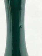 Japanese Porcelain Single Flower Vase Pottery Yakimono Tsurukubi Green PX695