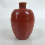 Japanese Porcelain Single Flower Vase Vtg Small Kabin Red Tulip Design MFV84