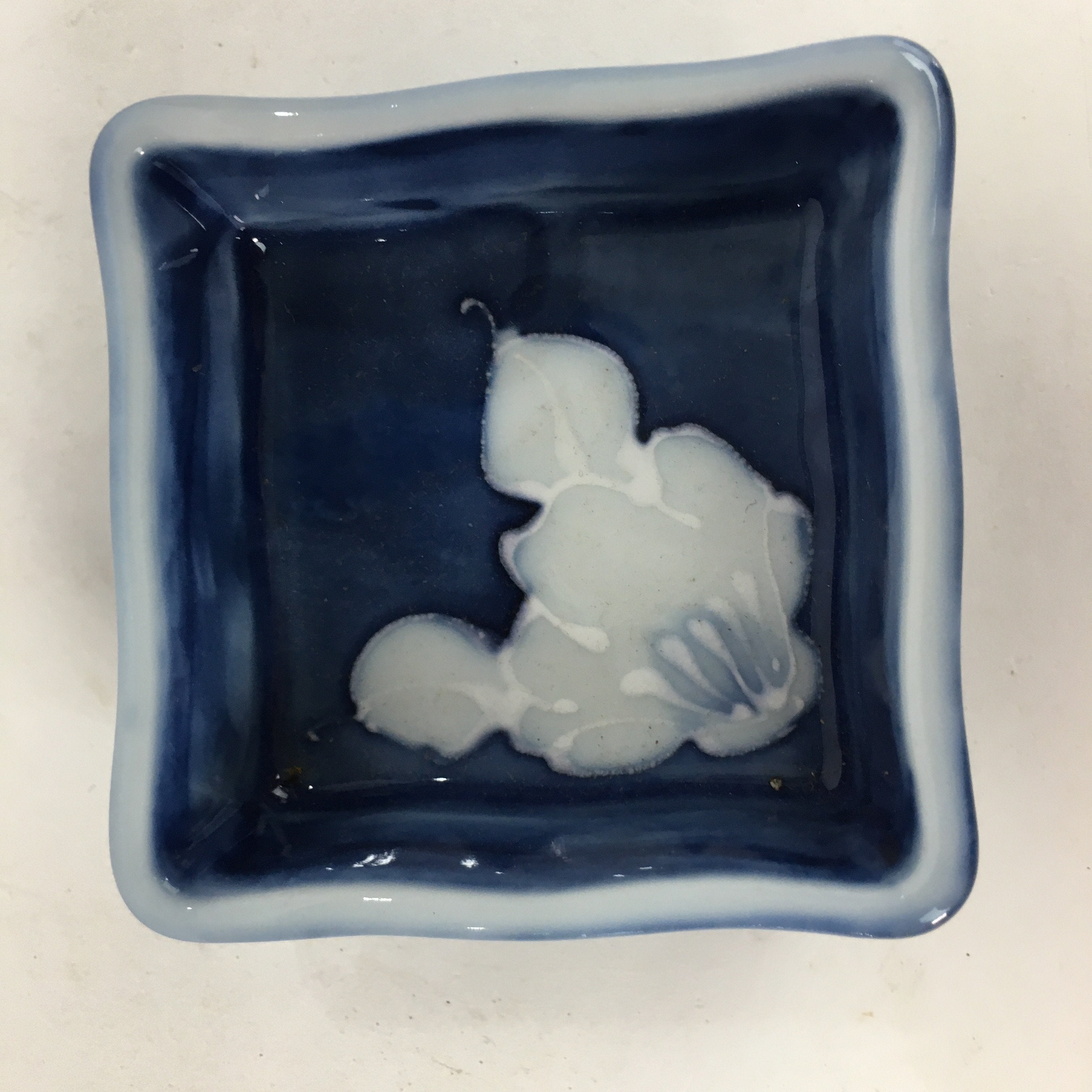 Japanese Porcelain Small Bowl Kobachi Blue Sometsuke White Plum Pattern PP586
