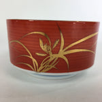 Japanese Porcelain Small Bowl Kobachi Red White Sometsuke Flower Pattern PP556