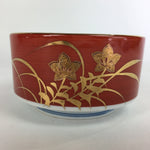 Japanese Porcelain Small Bowl Kobachi Red White Sometsuke Flower Pattern PP558