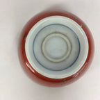 Japanese Porcelain Small Bowl Kobachi Red White Sometsuke Flower Pattern PP561