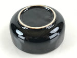 Japanese Porcelain Small Bowl Kobachi Vtg Black Flower Soup Bowl Yakimono PY426