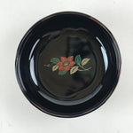 Japanese Porcelain Small Bowl Kobachi Vtg Black Flower Soup Bowl Yakimono PY426