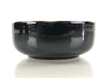 Japanese Porcelain Small Bowl Kobachi Vtg Black Flower Soup Bowl Yakimono PY426