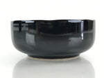 Japanese Porcelain Small Bowl Kobachi Vtg Black Flower Soup Bowl Yakimono PY427