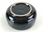 Japanese Porcelain Small Bowl Kobachi Vtg Black Flower Soup Bowl Yakimono PY430