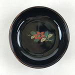 Japanese Porcelain Small Bowl Kobachi Vtg Black Flower Soup Bowl Yakimono PY430