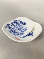 Japanese Porcelain Small Plate Kozara Blue White Soy Sauce Dipping Dish PP444