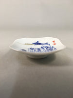 Japanese Porcelain Small Plate Kozara Blue White Soy Sauce Dipping Dish PP444