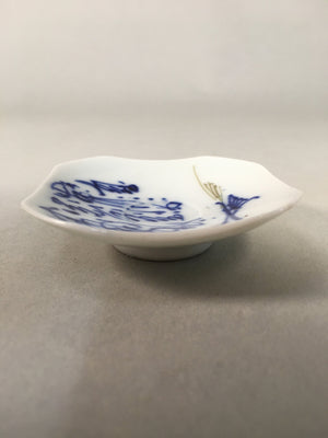 Japanese Porcelain Small Plate Kozara Blue White Soy Sauce Dipping Dish PP444