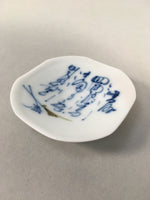 Japanese Porcelain Small Plate Kozara Blue White Soy Sauce Dipping Dish PP445