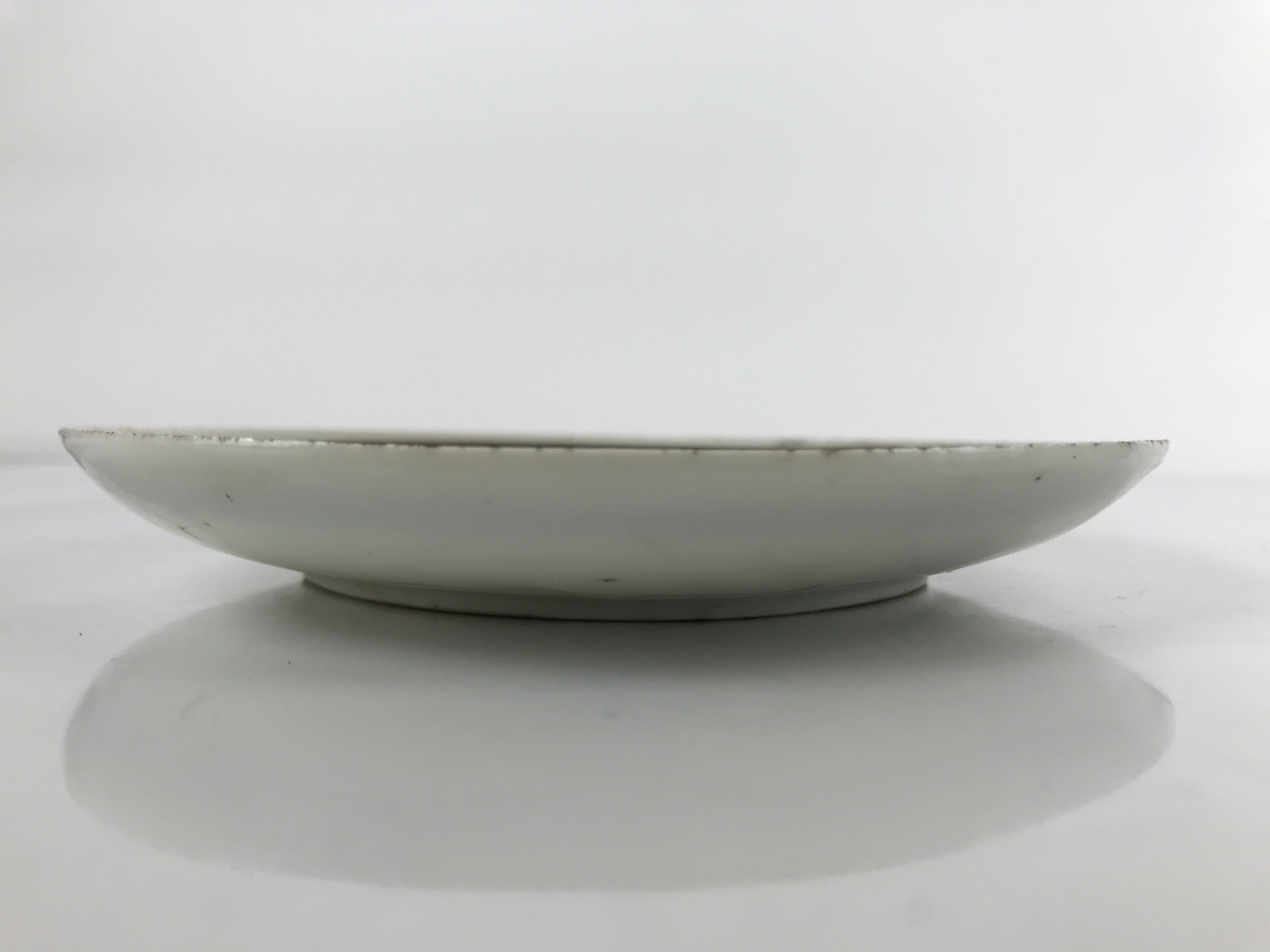 Japanese Porcelain Small Plate Kozara Vtg Plum Blossom Sun Black White PY684