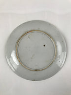 Japanese Porcelain Small Plate Kozara Vtg Plum Blossom Sun Black White PY684