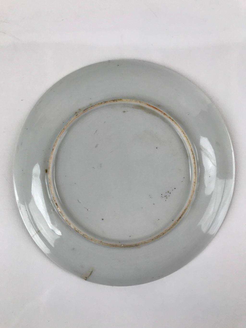 Japanese Porcelain Small Plate Kozara Vtg Plum Blossom Sun Black White PY685
