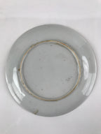Japanese Porcelain Small Plate Kozara Vtg Plum Blossom Sun Black White PY685