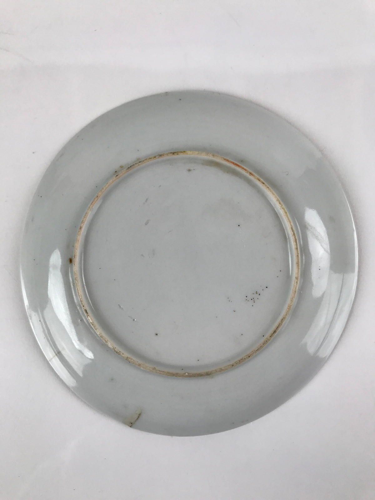 Japanese Porcelain Small Plate Kozara Vtg Plum Blossom Sun Black White PY685