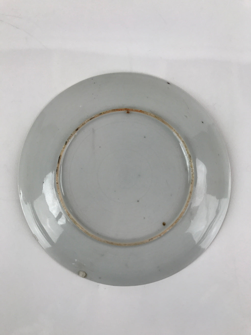 Japanese Porcelain Small Plate Kozara Vtg Plum Blossom Sun Black White PY686