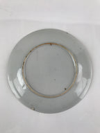 Japanese Porcelain Small Plate Kozara Vtg Plum Blossom Sun Black White PY686