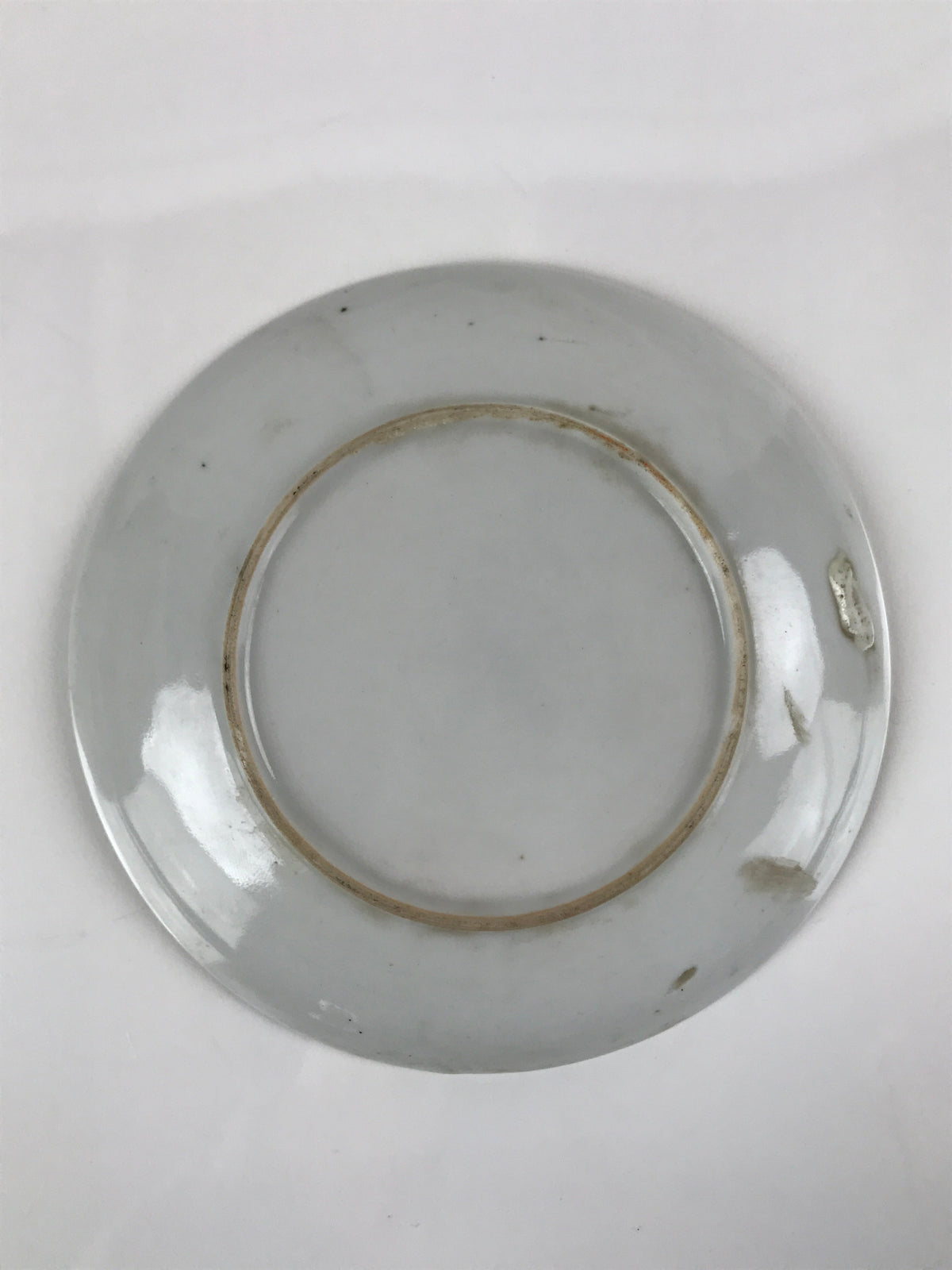 Japanese Porcelain Small Plate Kozara Vtg Plum Blossom Sun Black White PY687