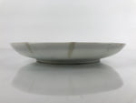 Japanese Porcelain Small Plate Kozara Vtg Plum Blossom Sun Black White PY688