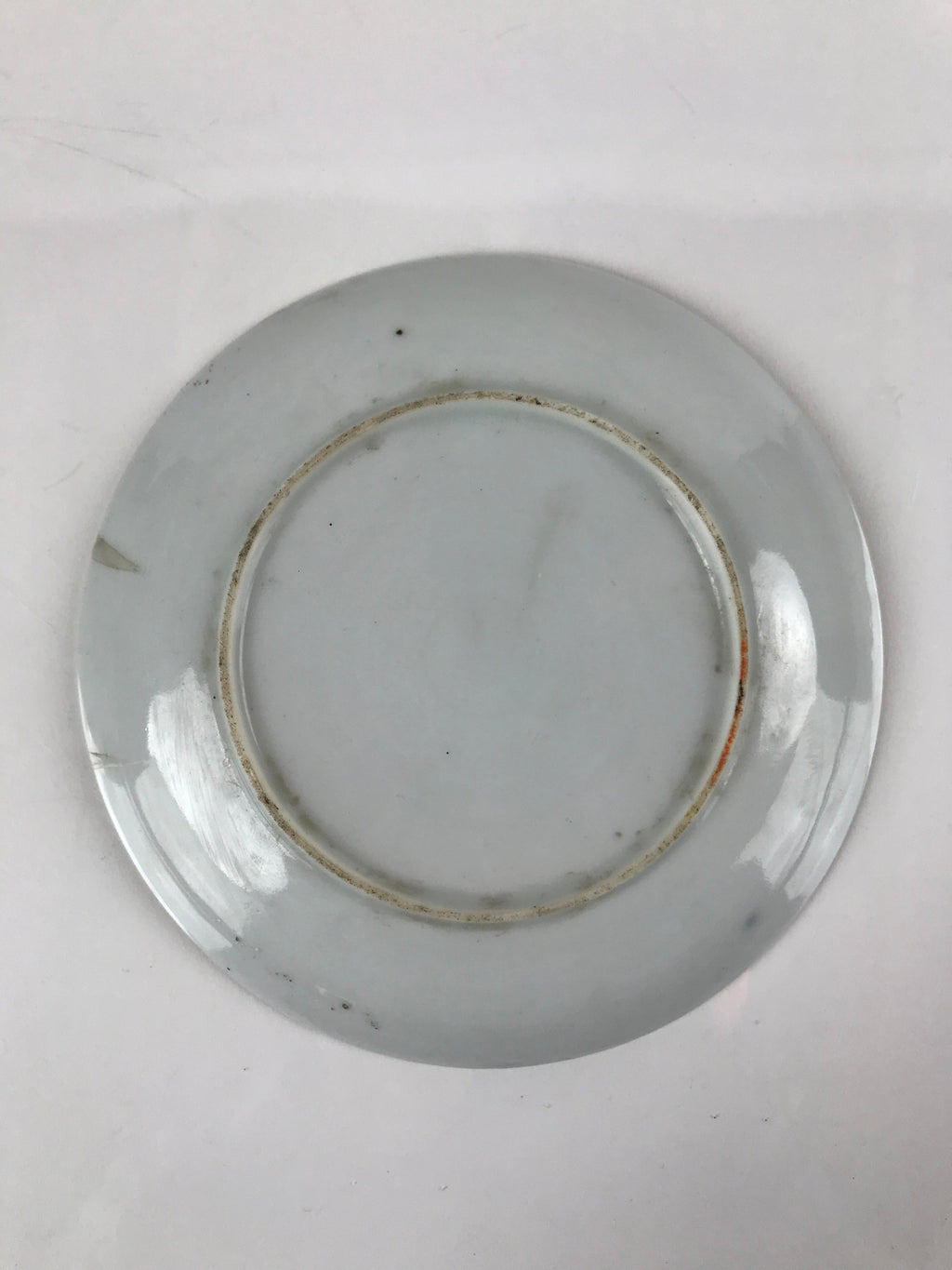 Japanese Porcelain Small Plate Kozara Vtg Plum Blossom Sun Black White PY688