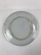 Japanese Porcelain Small Plate Kozara Vtg Plum Blossom Sun Black White PY688