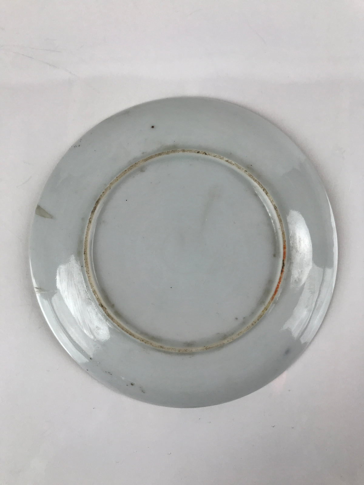 Japanese Porcelain Small Plate Kozara Vtg Plum Blossom Sun Black White PY688